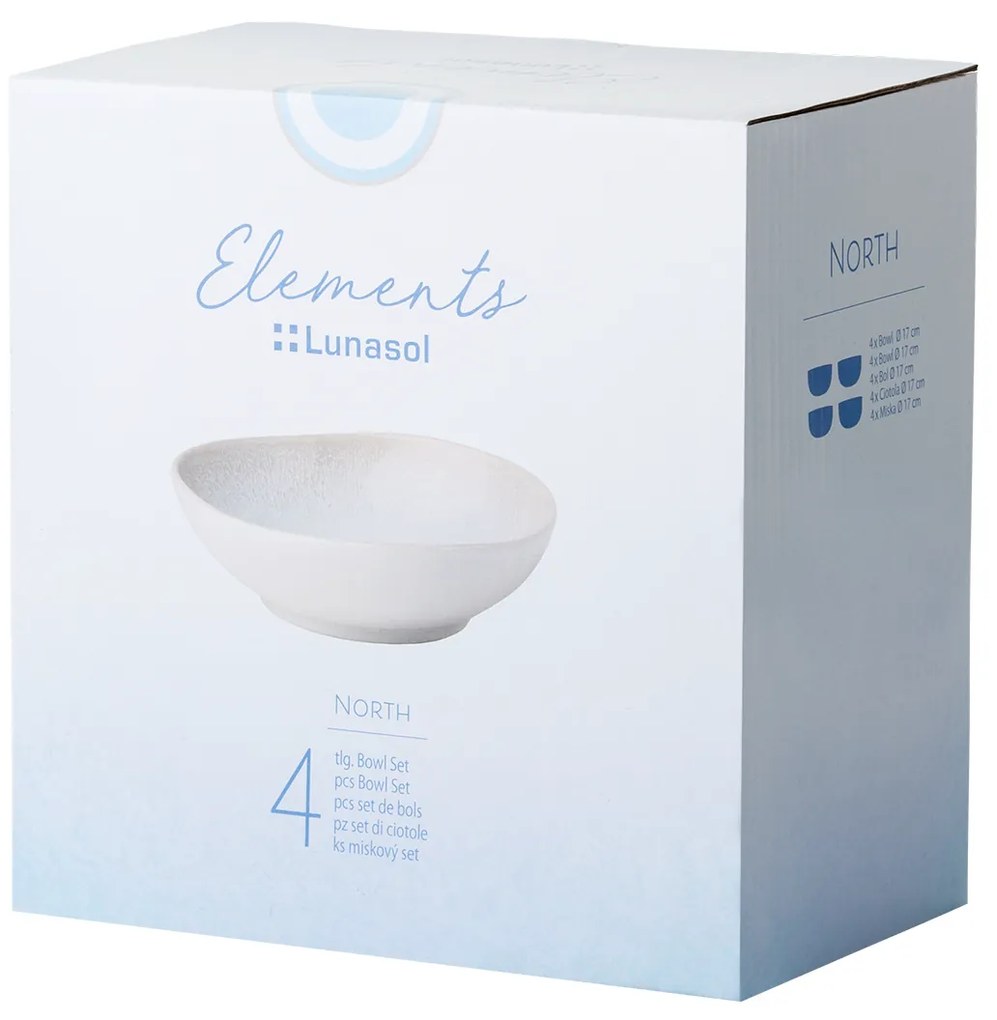 Set keramických misiek 4 ks – Gaya Elements North - 492531