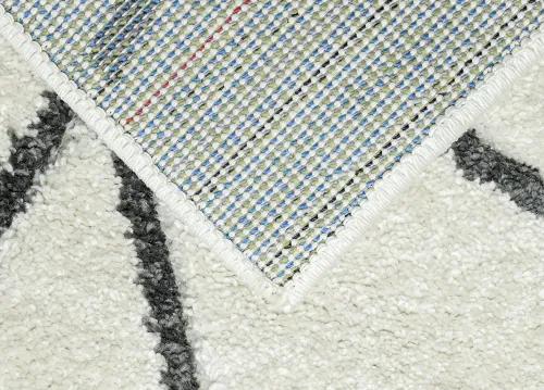 Koberce Breno Kusový koberec PORTLAND 2604/RT4I, biela, viacfarebná,80 x 140 cm