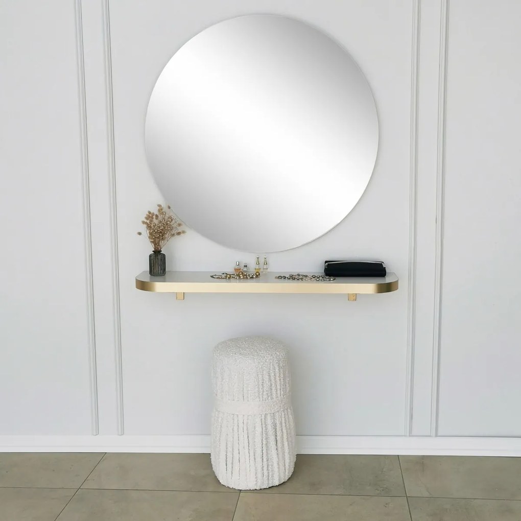 Zlaté zrkadlo 90 cm
