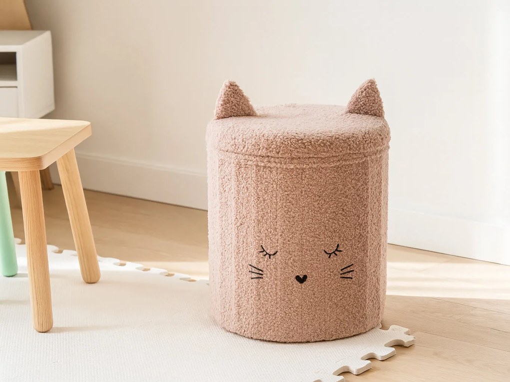 CH Taburetka s úložným priestorom Alice - ružová