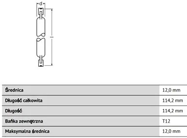 R7S 120W 2220lm 2900K T12 OSRAM HALOLINE ECO žiarovka 114,2mm