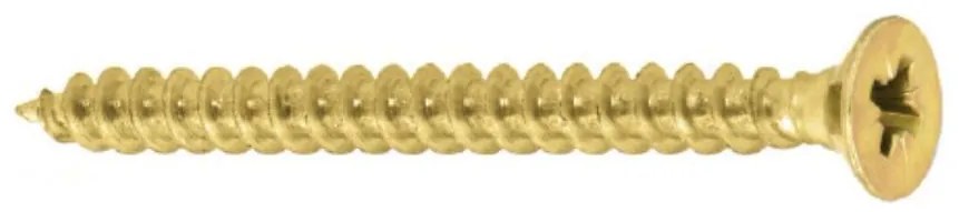 17WK Skrutky tvrdené žlté 5,0X30 270