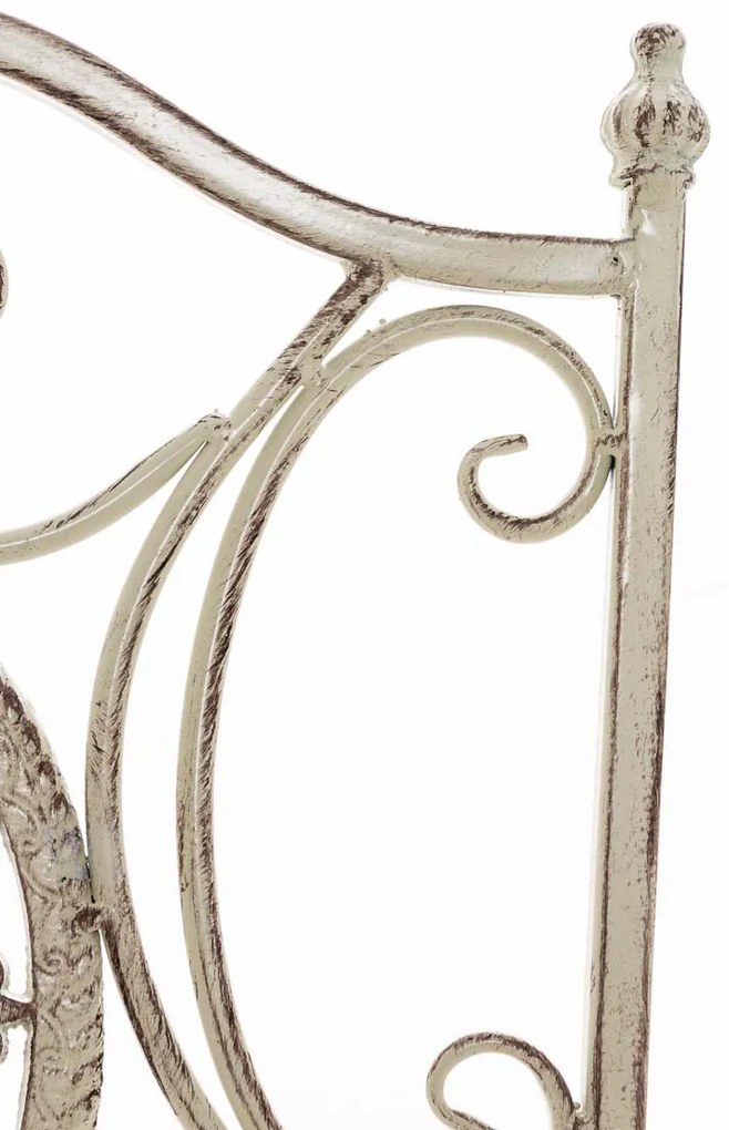 Kovová skladacia stolička Sibell - Krémová antik