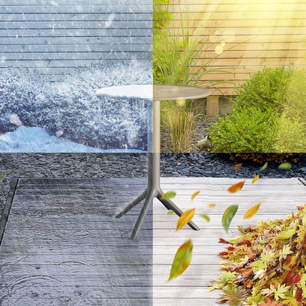 Okrúhly stôl Lacota 60 cm - antracitová