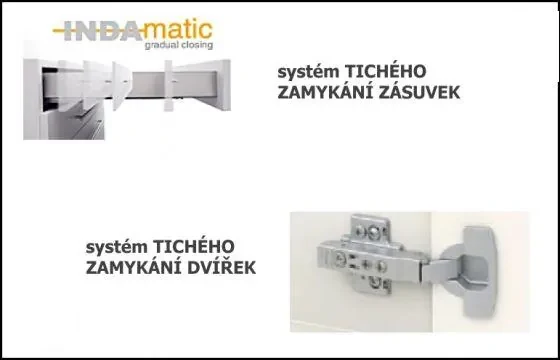 Luxusní kuchyně Carpos 180cm, krémový lesk
