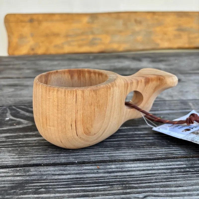 Fínsky hrnček Kuksa, breza kučeravá / 2.akosť