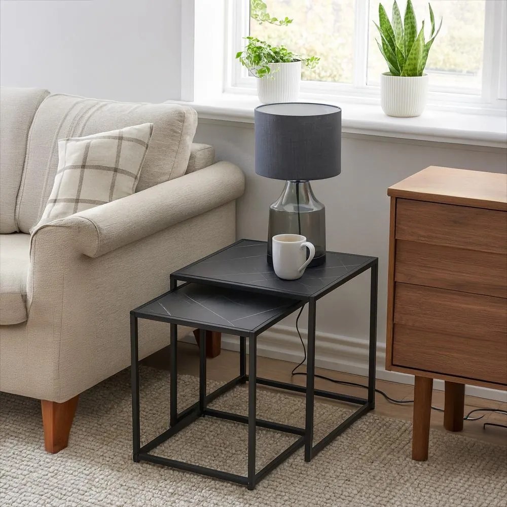 Set 2ks odkladacích stolíkov AVENBERG MARBELLA