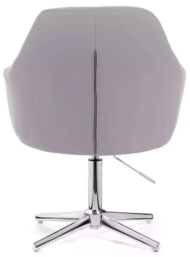 LuxuryForm DESIGN Kreslo ANDORA na striebornom kríži - sivé