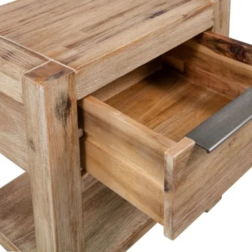 vidaXL Nočné stolíky so zásuvkami 2ks 40x30x48 cm masívne akáciové drevo-