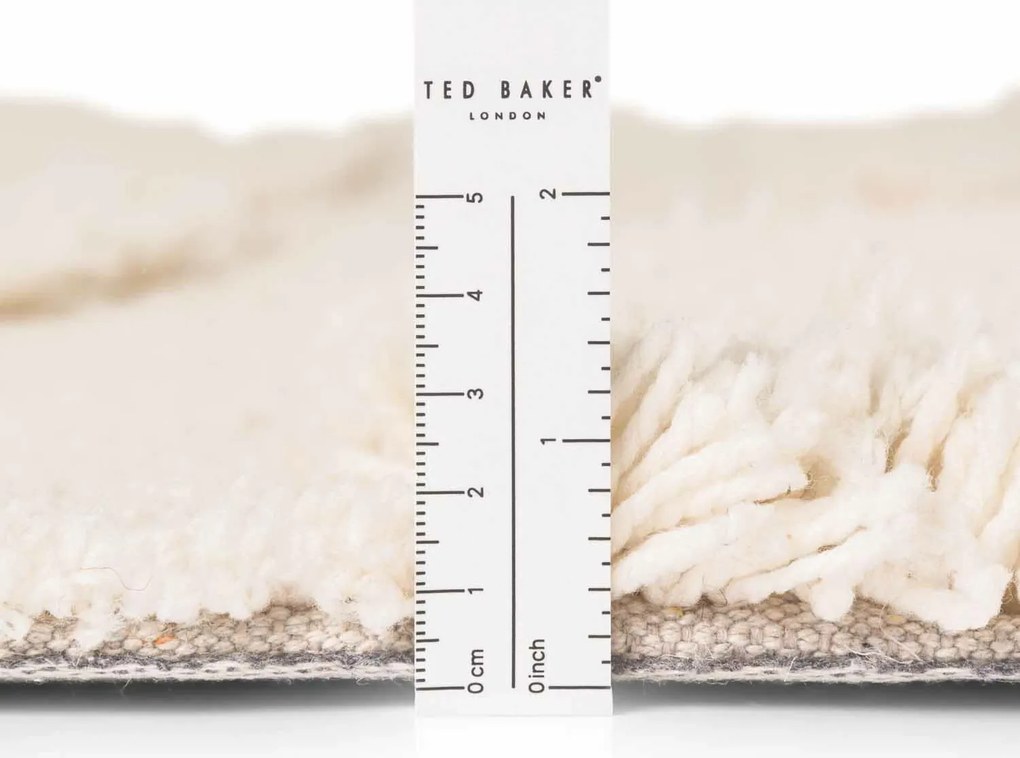 Ted Baker, Kusový koberec Ted Baker Lambeth 106371 Cream kruh, 200x200, biela, detská izba