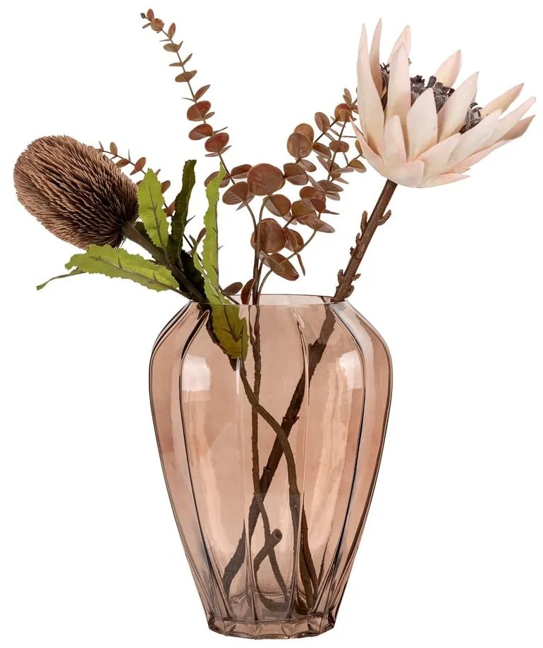 Hnedá sklenená váza (výška 29 cm) – House Nordic
