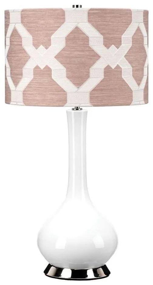 Elstead MILO-PN-TL-OVTH - Stolná lampa MILO 1xE27/60W/230V ružová