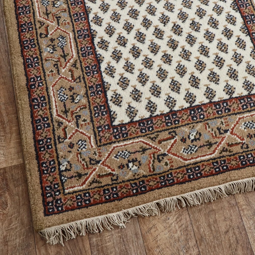 Asra, Kusový ručne tkaný koberec Mir cream, 90x160, béžová, obývacia izba