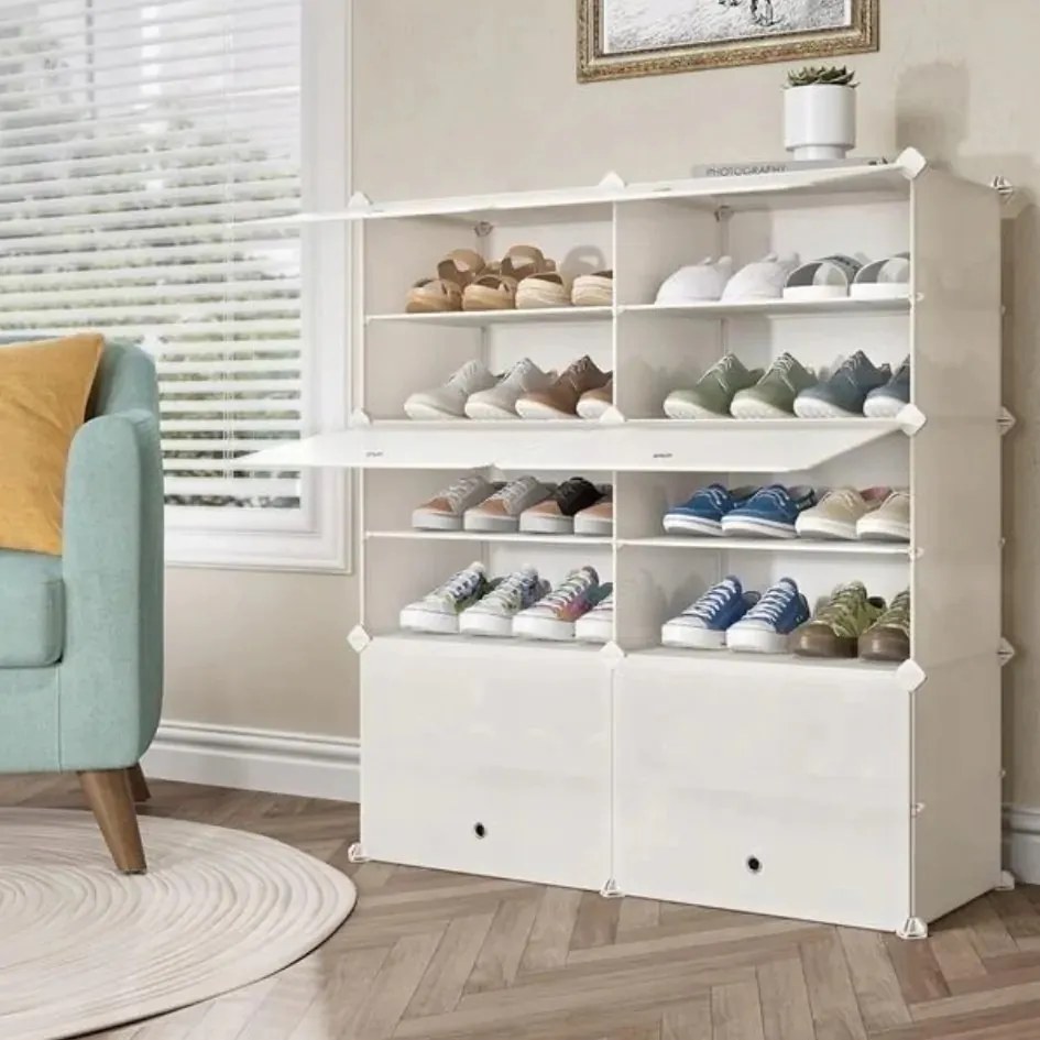 Hogler 3403 Variabilný regálový systém 12 políc 85 x 96 x 31 cm, biely
