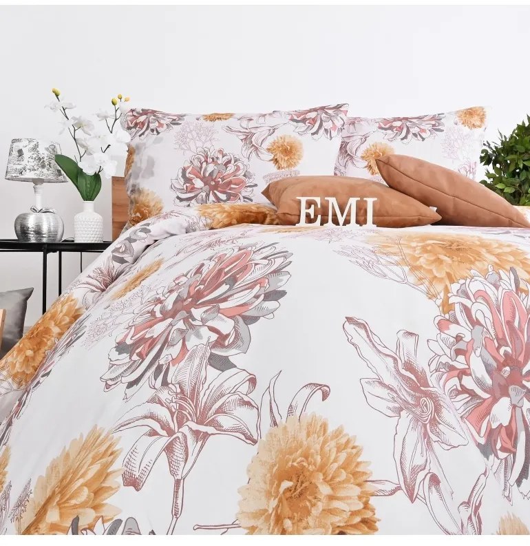 Obliečky Sofia satén EMI, Štandardný set jednolôžko obsahuje 1x 140x200 + 1x 70x90