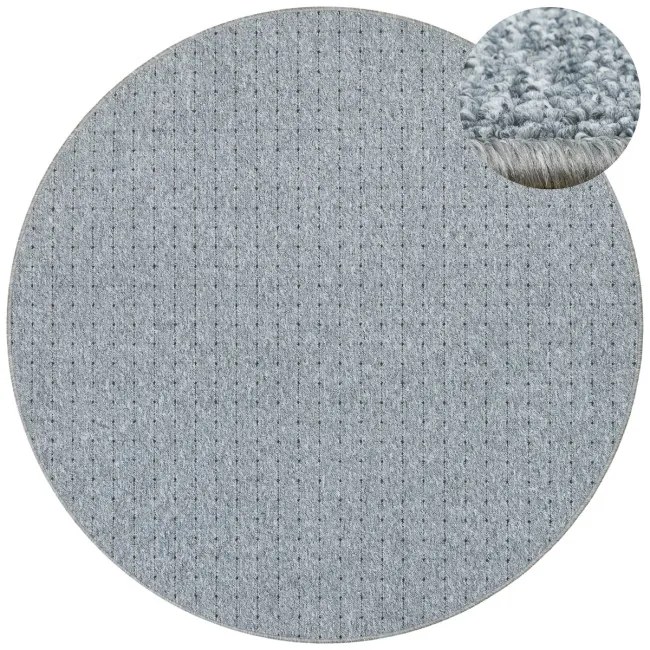 Koberec ZEMBLA 73 sivý / grafitový kruh