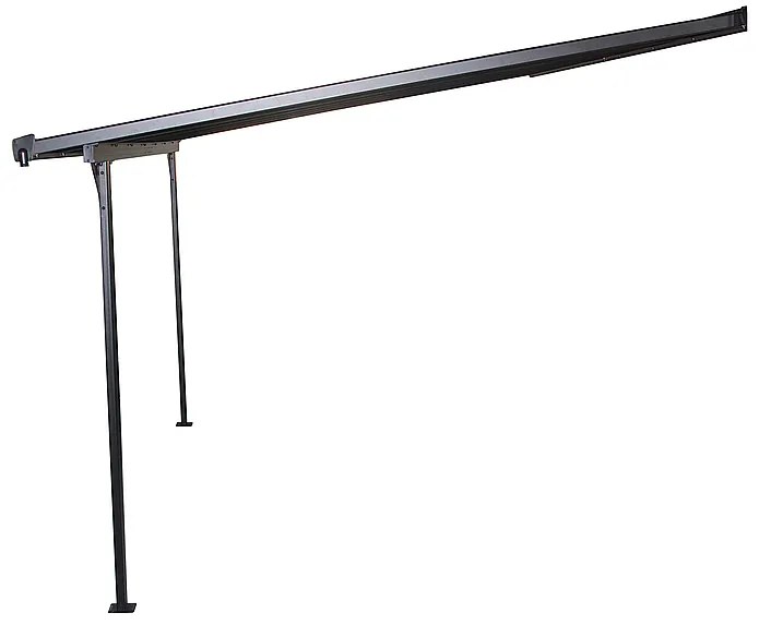 Pergola 436 x 305 cm (čierna šedý polykarbonát)