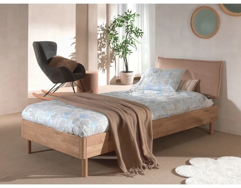 Detská posteľ z dubového dreva v prírodnej farbe 90x200 cm Forrest - Vipack