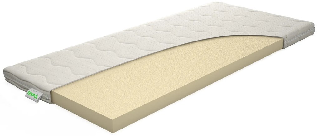 Texpol TOPPER VISCO 5 cm - vrchný matrac z Visco peny 180 x 200 cm, snímateľný poťah