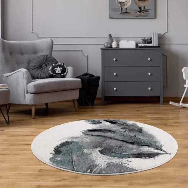 Koberec Savanna 9375 modrý kruh