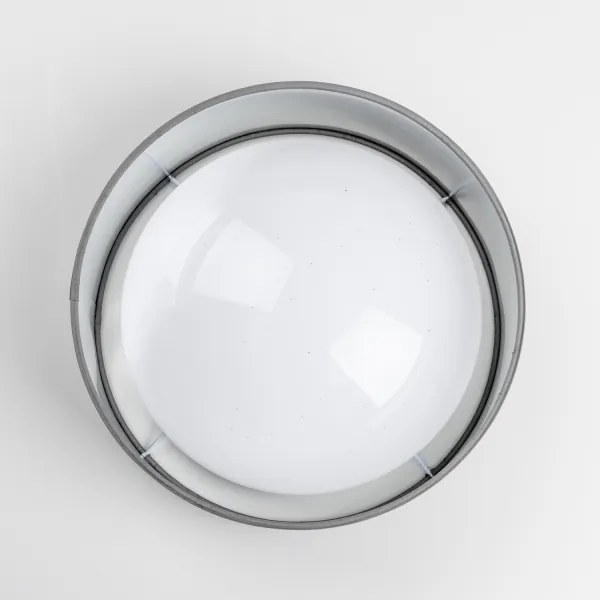 LED stropné svietidlo LED/12W/230V, priemer 32 cm, sivé/strieborné