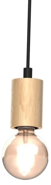 Prisadený luster VIGA 5xE27/60W/230V drevo