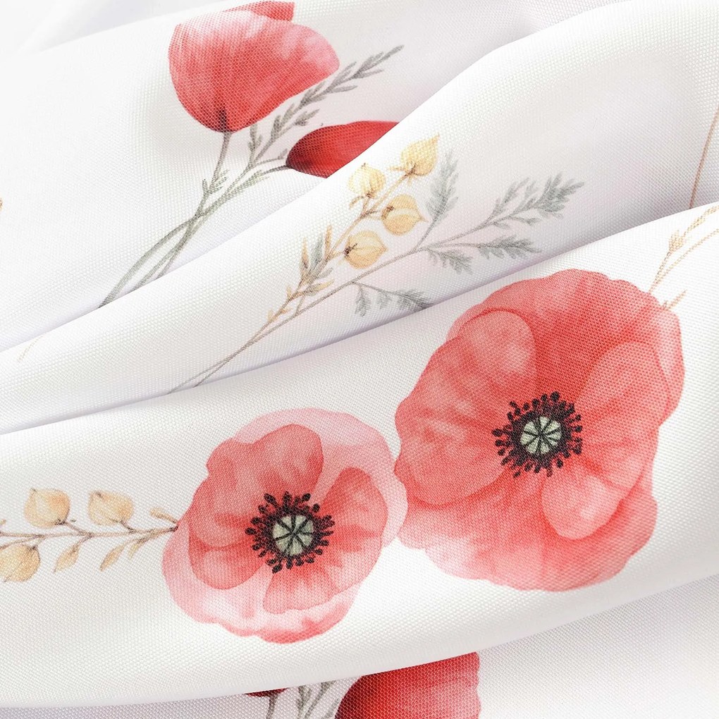 Goldea teflónová látka na obrusy - vlčie maky 160 cm