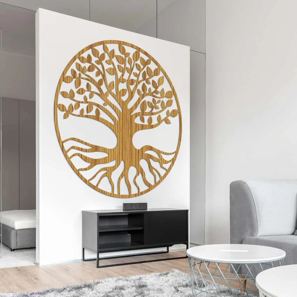 SENTOP | Strom života z dreva na stenu - drevená dekrácia do interiéru | SENTOP HDF0209-A