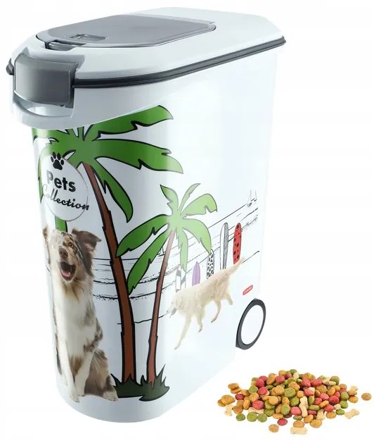 Kontejner a úložný box na granule pro psy, XXL 54l/20kg