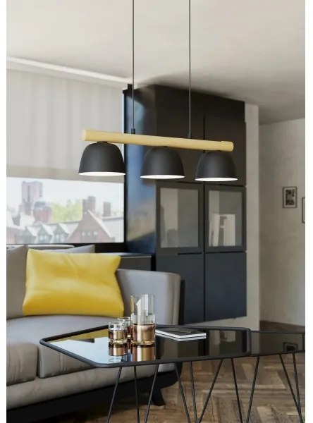 Eglo 43739 - Luster na lanku SHERBURN 3xE27/40W/230V