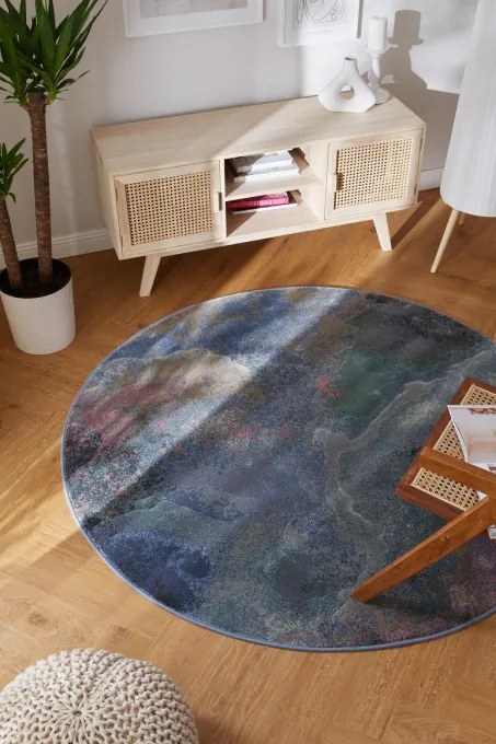Koberec RAGOLLE Argentum 63934 5626 kruh