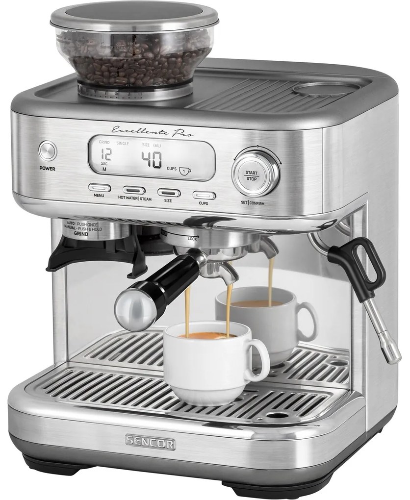Sencor SES 6050SS espresso kávovar, strieborná