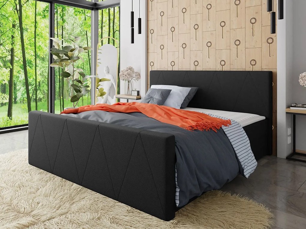 Kontinentálna posteľ Peregryn 3, Rozmer postele: 180x200, Dostupné poťahy: Rico 01