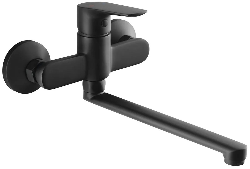 Aqualine Aqualine, LOTTA nástenná batéria, ploché ramienko, čierny matná, LT642B