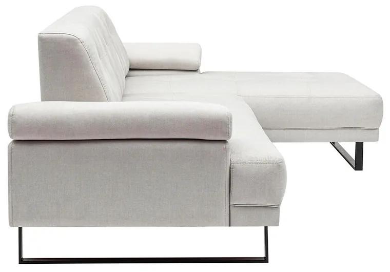 Dizajnová rohová sedačka Vatusia 274 cm béžová - pravá