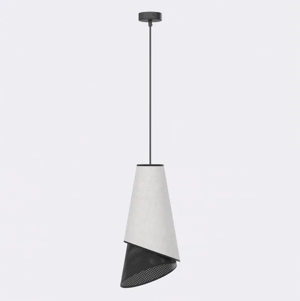 Luster na lanku MODA 1xE27/15W/230V sivá/čierna