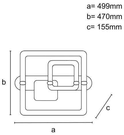 LED stmievateľné stropné svietidlo LED/140W/230V 3000-6500K + diaľkové ovládanie