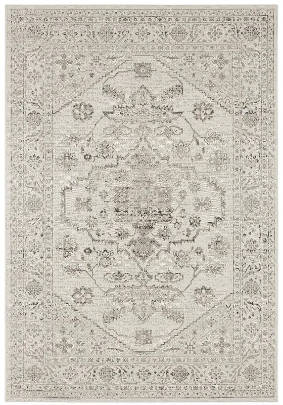 Kusový koberec Beach 103840 Cream / Taupe – na von aj na doma, 80x150, béžová, chodba / predsieň, Hanse Home