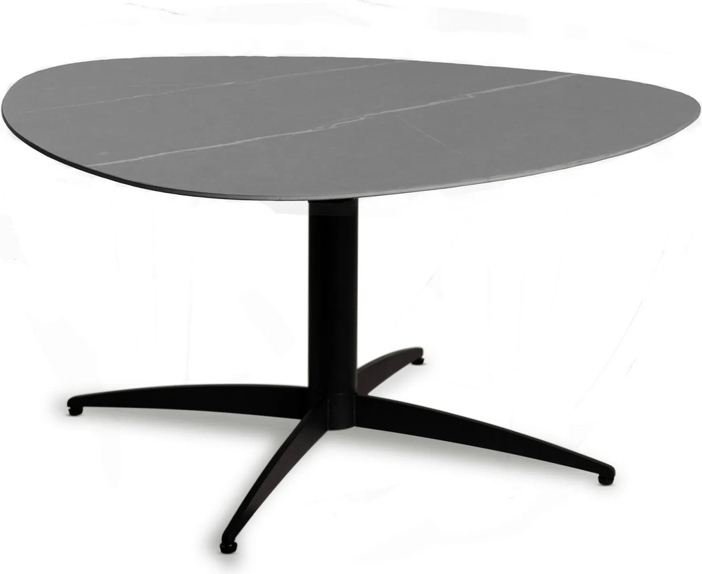 XXXLutz KONFERENČNÝ STOLÍK, sivá, čierna, kov, kameň, 75/75/40 cm Xora - Stolíky do obývačky - 001815012004