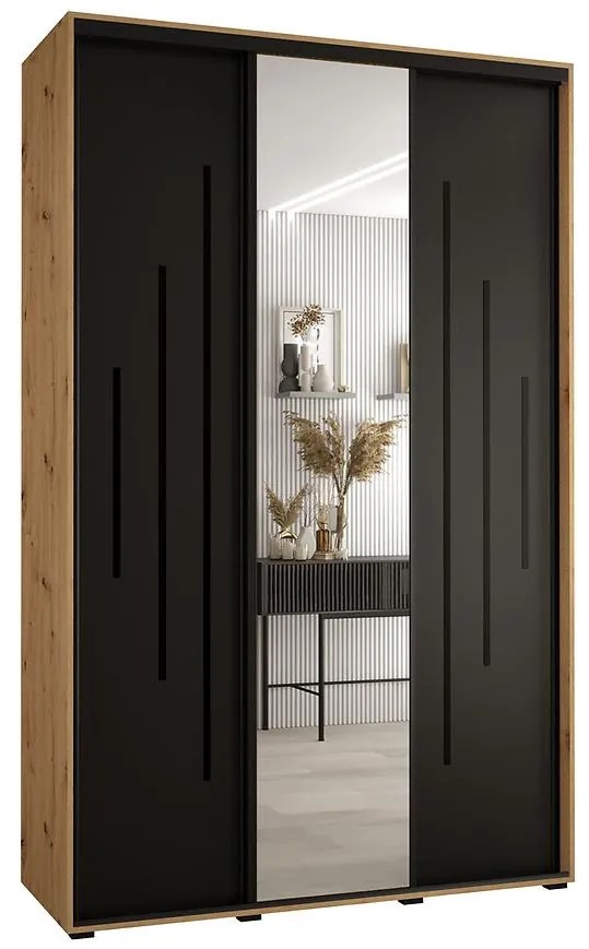 Skriňa 45 Canaris 13 160 artisan/čierna/čierna