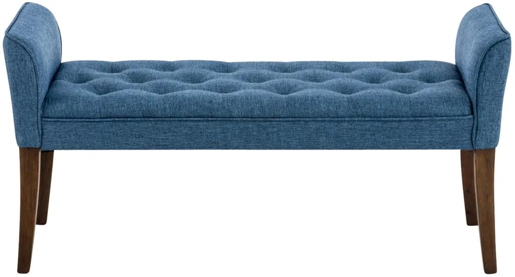 Lavica Cleopatra Chaiselongue látka, nohy antik tmavé - Modrá