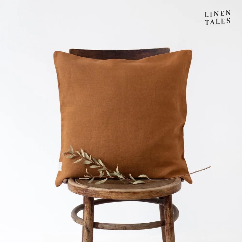 Ľanová obliečka na vankúš 40x40 cm Hazelnut – Linen Tales
