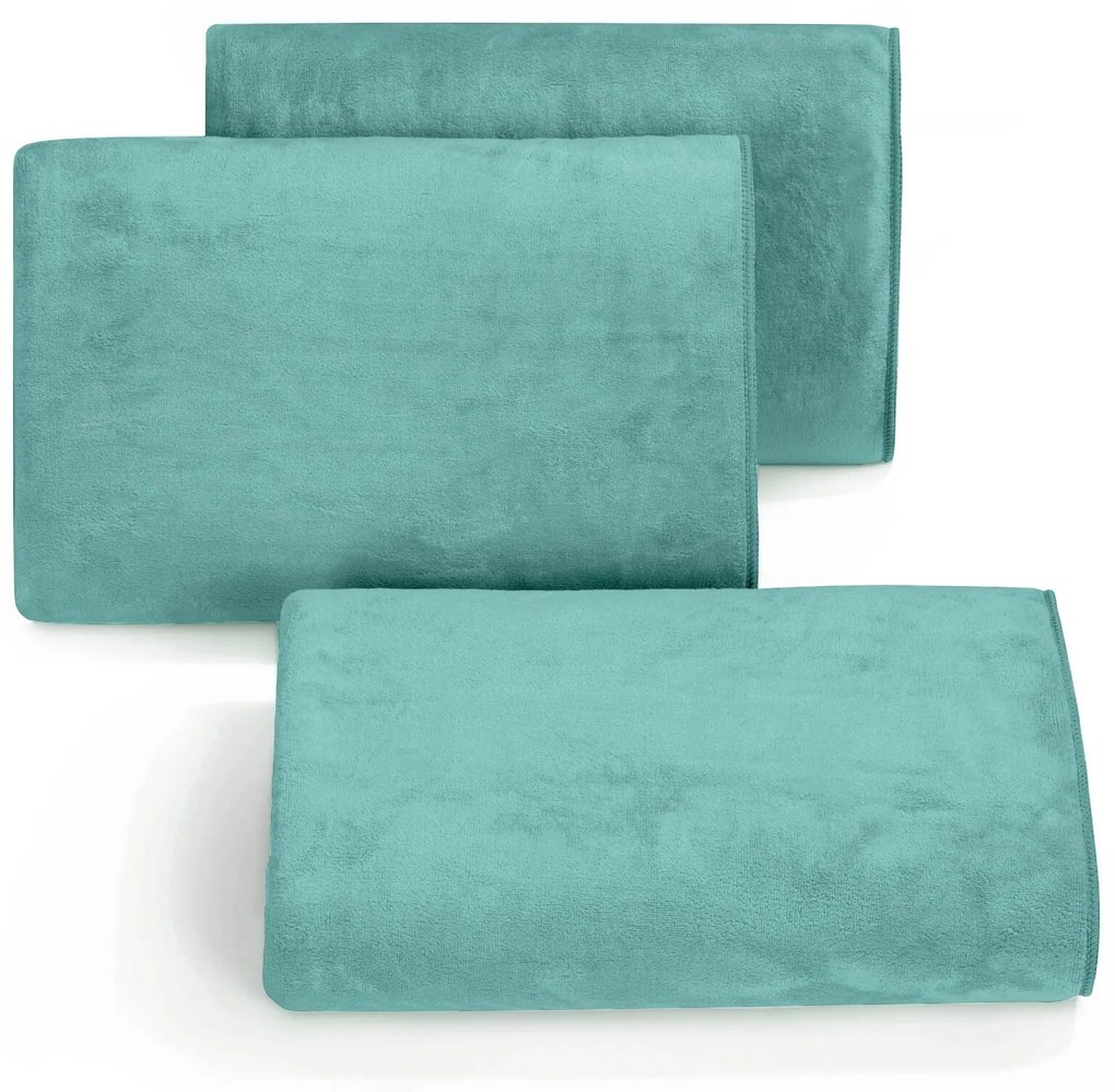 RÝCHLOSCHNÚCI UTERÁK Z MIKROVLÁKNA AMY8 70X140 CM TYRKYSOVÁ