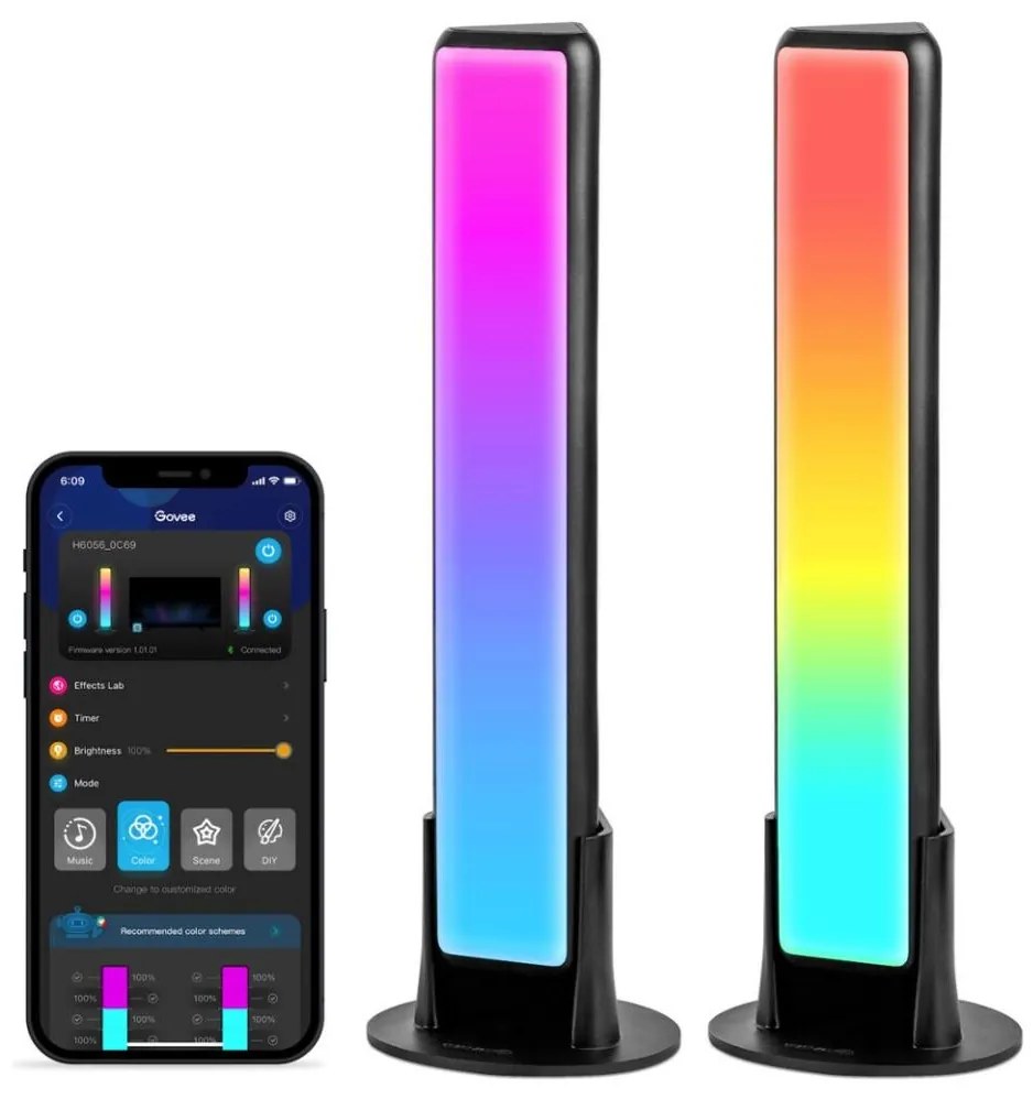 Govee - SADA 2x Flow Plus SMART LED TV & Gaming - RGBICWW Wi-Fi