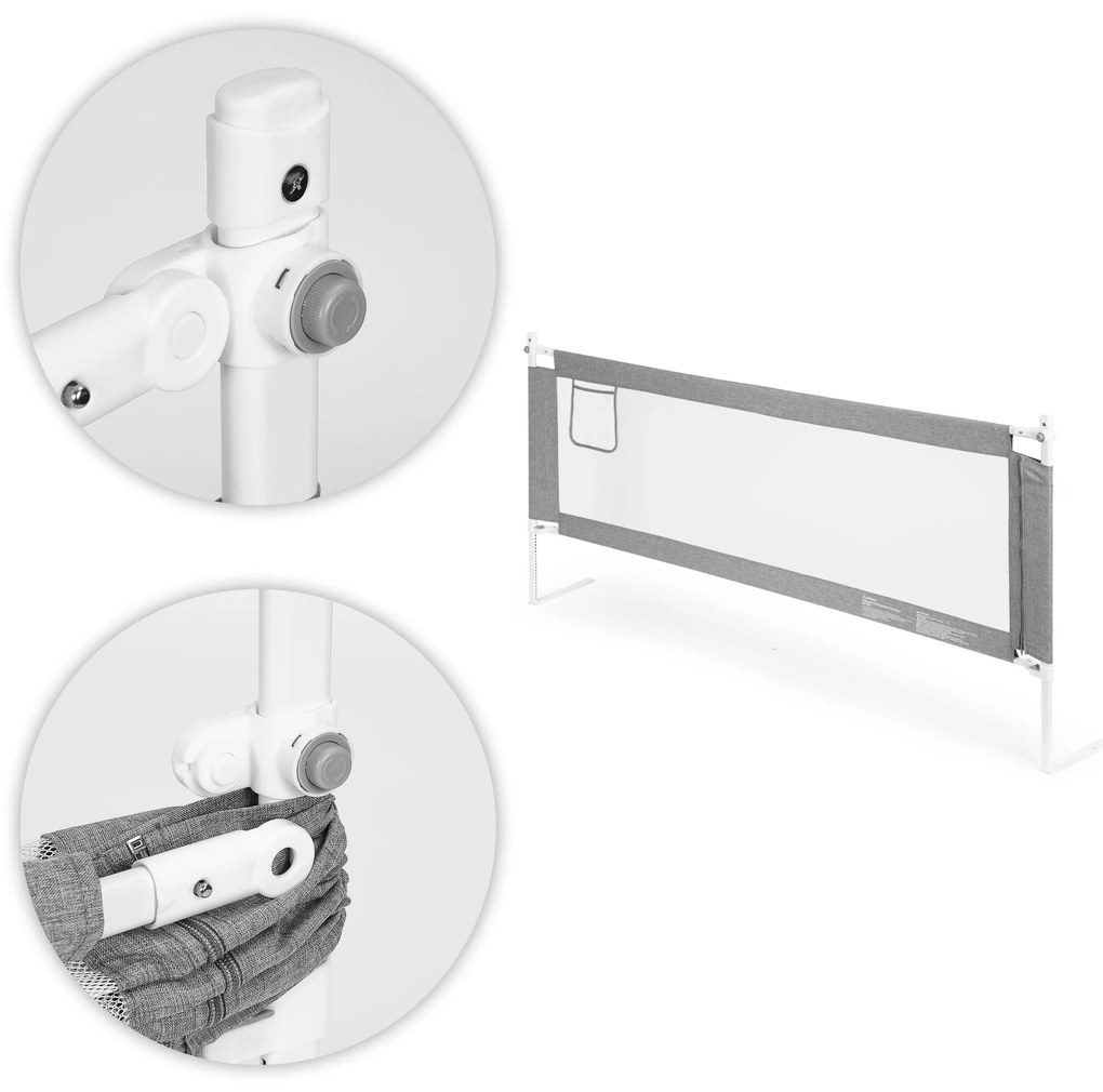 EcoToys Zábrana na posteľ 180 cm detská zábrana ECOTOYS