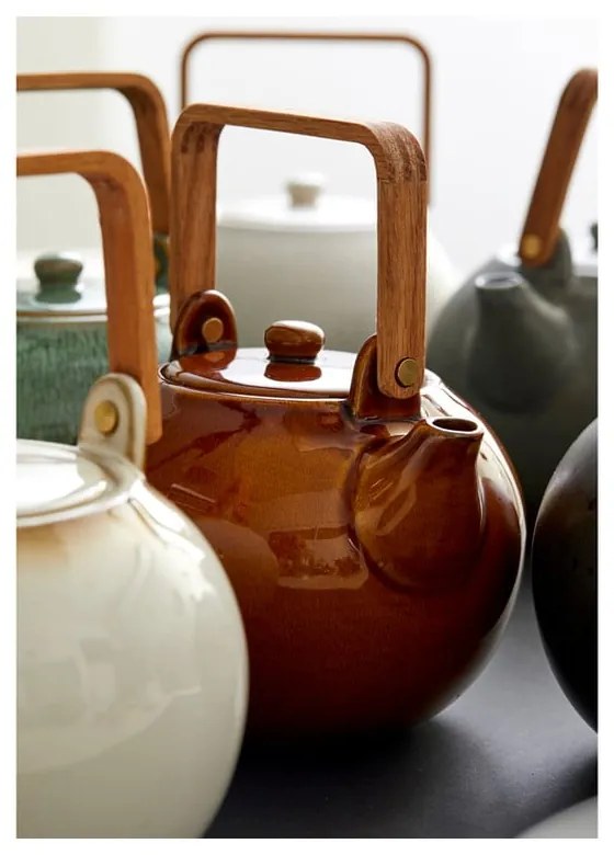 Jantárová keramická kanvica na čaj so sitkom 1,2 l Gastro Amber – Bitz