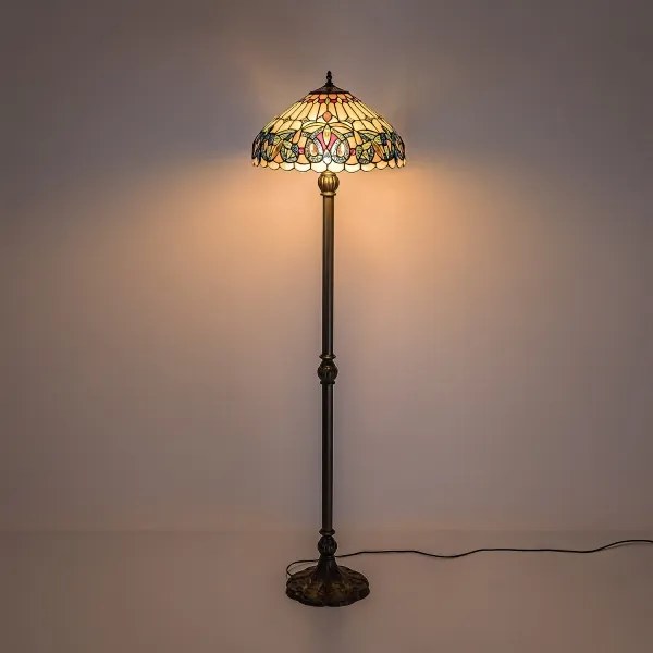 Brilagi - Tiffany vitrážová stojacia lampa LUISA 2xE27/60W/230V
