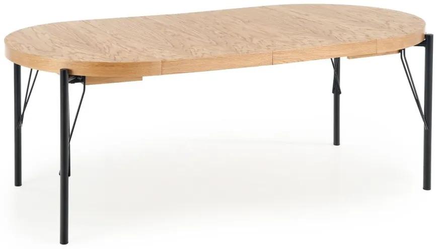 Rozkladací jedálenský stôl INFERNO 100-300 cm, dub prírodný