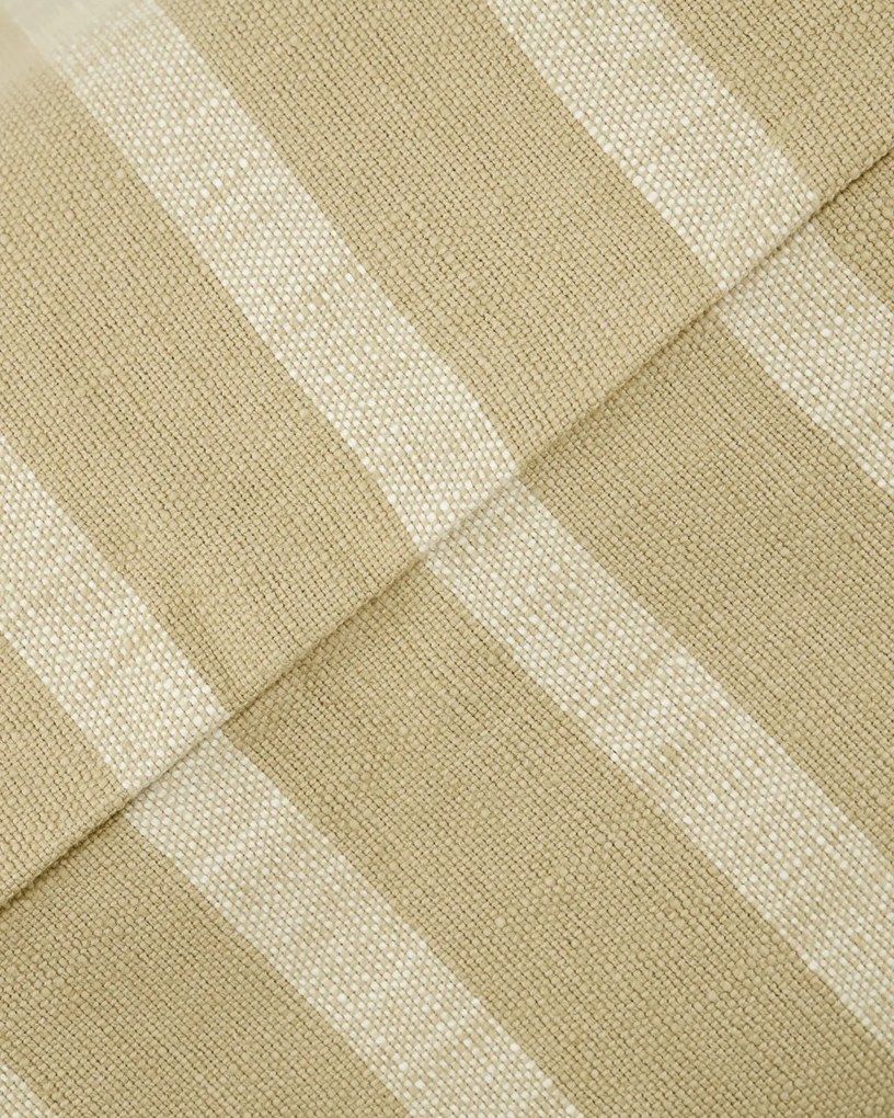 House Doctor Bavlnená obliečka na vankúš Thame Sand Stripe 50 × 50 cm