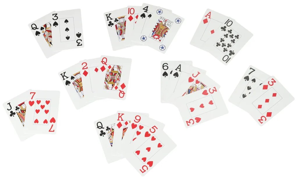 KIK MUDUKO Trefl hracie karty Poker 100% plast 55ks.